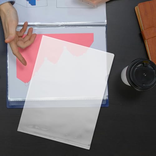 DOITOOL 20pcs Sheet Protectors for Binders, Pp Material with Quick Identification, for Office Papers and Study Materials, Sturdy and Heavy Duty Sleeve Protectors