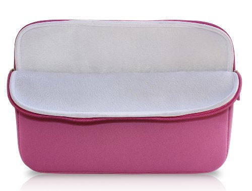 amCase Chromebook Case-11.6 to 12 inch Neoprene Sleeve with Handle-Pink | Travel laptop bag - color: Pink, size: 11.6 to 12 inch