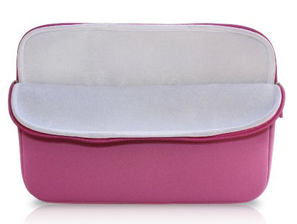 amCase 13.3 inch Chromebook Case Sleeve for iPad Pro, ASUS C300 Chromebook/Samsung Chromebook 2/Acer Chromebook/MacBook Air/Pro/Toshiba Chromebook/Lenovo Yoga 2/3 with Handle (Pink) - color: Pink, size: 13 Inch