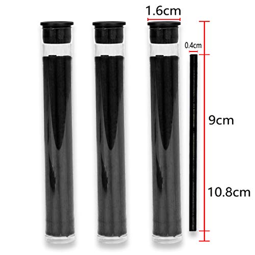 3 Pack Soft Medium Hard 4.0mm Charcoal Lead Refills Mechanical Pencil Lead Professional Artist Sketch Pencil Refills Automatic Graphite Pencil Lead Refills for Students Drawing Sketching Art Supplies - color: 3 Pack 4.00mm Lead Refills-Soft Medium Hard