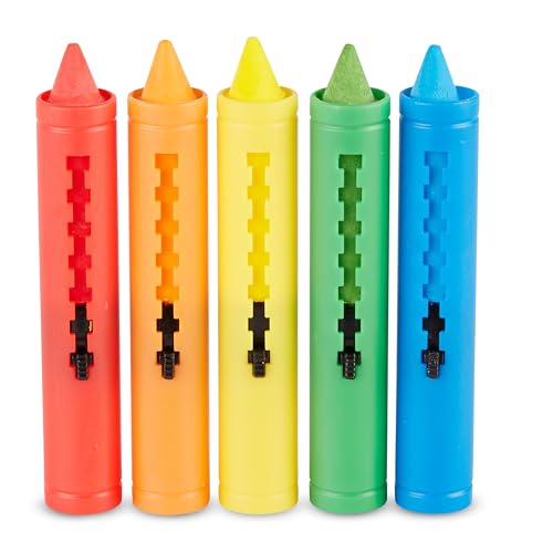 Melissa & Doug Learning Mat Crayons - 5 Colors (Pack of 2) - size: 1 Count (Pack of 2)