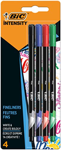 Bic Intensity Fine Point 0.4 Mm Assorted Colours Classic 4 Multicoloured - color: Multicolor