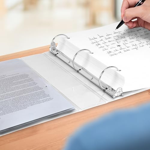 Samsill 1 Inch 3 Ring Binders, Made in USA, Economy Round Ring with Clear View Cover, 200 Sheet Capacity, White, Pallet of 864 Binders in 36 Cartons - color: White, size: Pallet, style: 1-Inch