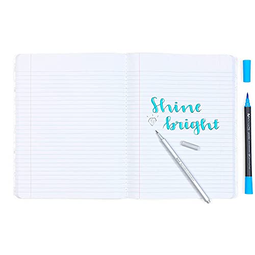 Yoobi 1-Subject 7.5 x 9.75 Composition Notebook Set – 3-Pack of Kids College Ruled & Wide Ruled Notebooks, Variety of Cute Designs – Gift for Kids & Tweens – 100 Sheets Each - color: multicolour, size: Pack of 3