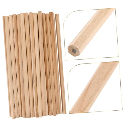 Tofficu 50pcs Wooden Sketch Pencils for Students Durable Writing Tools Comfortable Grip Easy to Sharpen for School and Art Projects