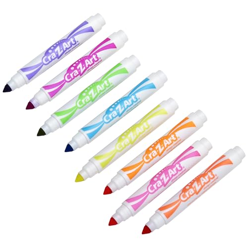 Cra-Z-Art Neon Broadline Markers, 8 Count (10112) - size: 8 Count (Pack of 1)