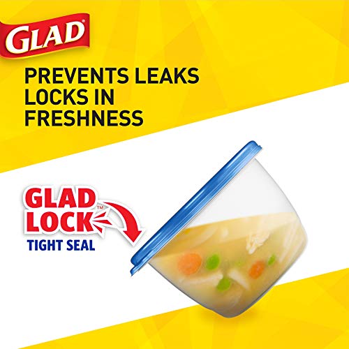 Glad GladWare MatchWare Food Storage Containers with Lids, No BPA Reusable Plastic 20 Piece Variety Pack for Lunches, Meal Prep, and Leftovers, Leak Resistant, Microwave and Dishwasher Safe - 2 Pack - size: 20 Count (Pack of 2)