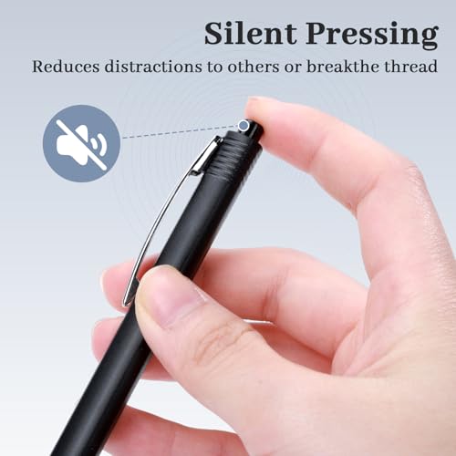 50 Pack Ballpoint Pens Bulk,1.0 mm Medium Point with Black Ink | Retractable, No Smear, No Bleed, Quick Dry Smooth Writing Click Pens for Studying, Journaling, Office and Everyday Use - color: Black-50pieces