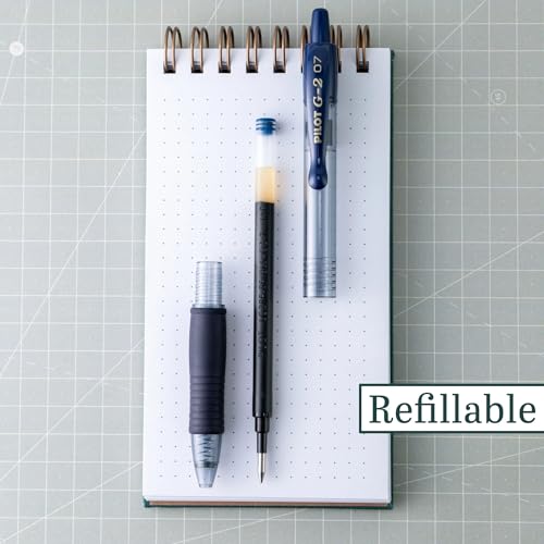 Pilot G2 Premium Gel Roller Pens, Fine Point 0.7 mm, Navy Ink Pens Fine Point, Pack of 12 - Ideal for School, Journaling, and Office Writing - color: Navy Ink