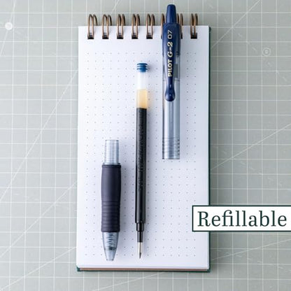 Pilot G2 Premium Gel Roller Pens, Fine Point 0.7 mm, Navy Ink Pens Fine Point, Pack of 12 - Ideal for School, Journaling, and Office Writing - color: Navy Ink