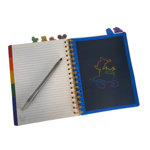 Disney Pride Spiral Tab Journal Diary Notebook, Mickey Mouse Rainbow Pride Journal - style: Disney Pride
