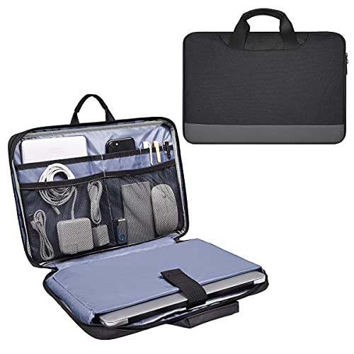 15.6 Inch Laptop Sleeve Bag, Men Women TSA Case for Macbook Pro 16 M5 M4 M3 M2 M1, Lenovo Ideapad 15.6, HP Envy/Victus 15.6, Acer Aspire/Nitro 5 15.6, Dell 15 16, ASUS Chromebook 15 16 Case, Black - color: Black, size: 15.6 Inch