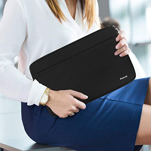 Laptop Case 17 Inch, Durable Shockproof Protective Notebook Sleeve with Accessory Pocket, Briefcase Carrying Bag Laptop Case Compatible with 17-17.3 Inch Computer, Notebook, Black - color: Black, size: 17 Inch