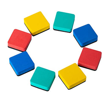 Dry Erase Erasers, 40 Pack Magnetic Whiteboard Dry Erasers | Chalkboard Cleaner Wiper for Kids and Classroom Teacher Supplies Home and Office, 4 Colors - color: 40 Pack-4 Colors