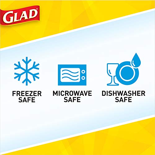 Glad GladWare MatchWare Food Storage Containers with Lids, No BPA Reusable Plastic 20 Piece Variety Pack for Lunches, Meal Prep, and Leftovers, Leak Resistant, Microwave and Dishwasher Safe - 2 Pack - size: 20 Count (Pack of 2)
