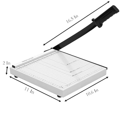 B5 Paper Cutter, 11 in x 10.6 in 10 Sheets Capacity Paper Trimmer for Coupon, Label, Cardstock, and Scrapbooking Craft for Office and Home (B5) - size: B5