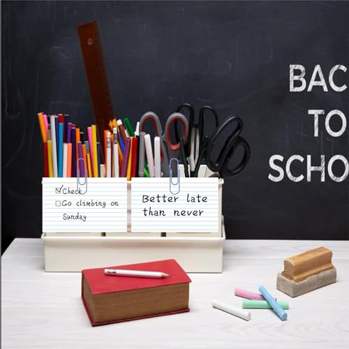 White Index Cards 5x7 Ruled, 50 Pcs File Note Cards, Lined Index Cards, Study Cards, Flashcards for Studying, Notecards for Studying, Note Taking and To Do List - size: 5 x 7-50PCS