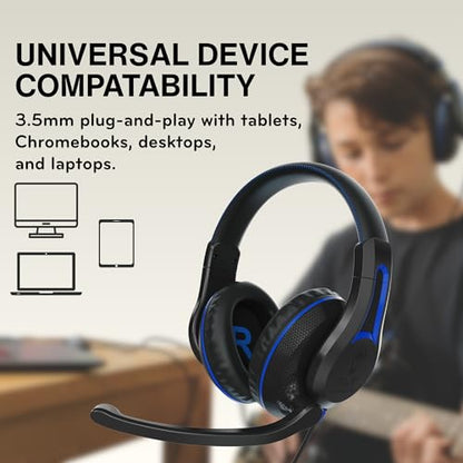/ TWT Audio Duro, TW210 (2nd Gen) | Premium Over-Ear Wired Black Headset with Noise Reducing Microphone (3.5mm Jack) - style: 3.5mm Jack