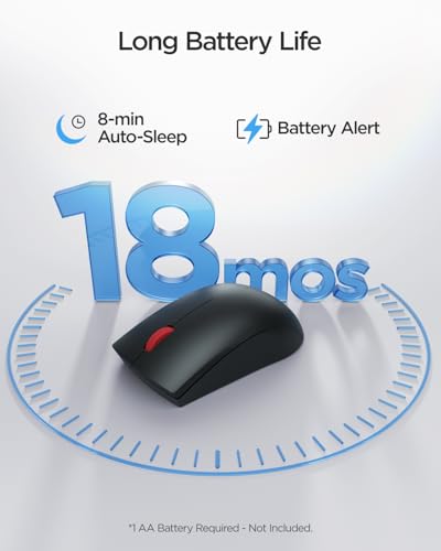 wegear USB Wireless Mouse for Laptop PC Mac, 2.4G Nano USB-A Ambidextrous Cordless Mouse, 1000 DPI Ergonomic Portable Optical Computer Mice for Business Travel, Home Office