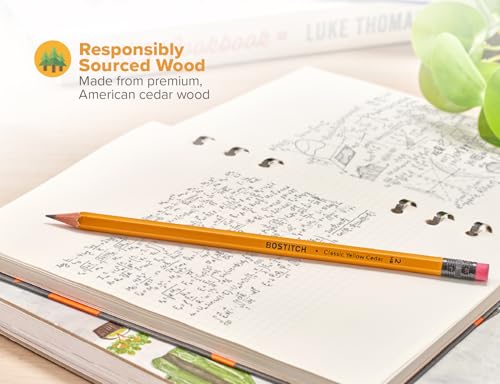 Bostitch Office Premium #2 Pencils, American Cedar Wood, Pre-Sharpened, HB Graphite, 36-Pack - size: 1 Count (Pack of 36)