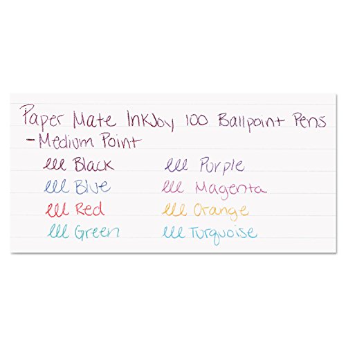Paper Mate InkJoy 100ST Ballpoint Pens, Medium Point, Assorted Ink, 8 count(pack of 1) (1945932)