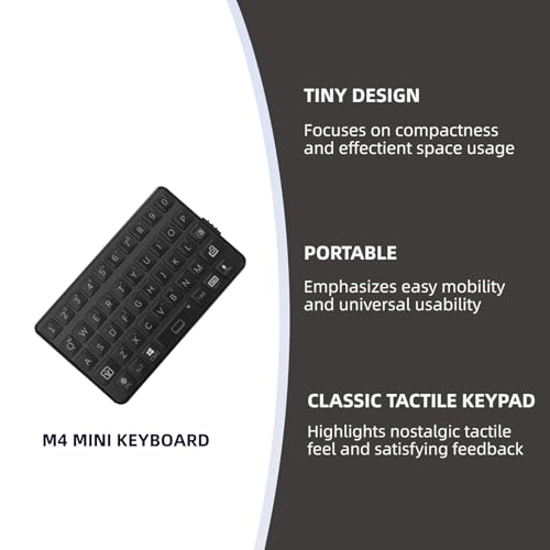 EXknight Mini Keyboard - Wireless Bluetooth Keyboard for iOS, iPhone, iPad, Mac, Android, Smartphone, Tablet & PC Black - color: Black