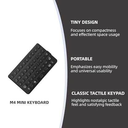 EXknight Mini Keyboard - Wireless Bluetooth Keyboard for iOS, iPhone, iPad, Mac, Android, Smartphone, Tablet & PC Black - color: Black