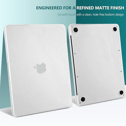 Batianda CrystalMist Case for MacBook Neo 13 Inch 2026, Translucent | 4-in-1 Bundle Official Color Matched, Frosted Translucent Shell, Anti-Fingerprint Matte Finish, Slim Lightweight Protection - color: Matte Translucent