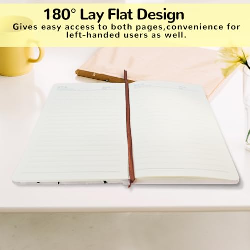 Lovdazzles Pretty Leather Lined Journal Music Notebook 200 Pages A5 Ruled Journaling Notebooks, for Music Composition Songwriting for Instrument Lovers Musicians Students(5.8 x 8.3) - color: Multi 1718