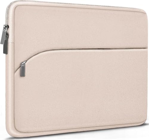 Laptop Case 15.6 inch, Durable Portable Monitor Protective Cover with Front Pocket, Traveling Laptop Sleeve Compatible for HP, Dell, Asus, Lenovo, Light Pink - color: Light Pink, size: 15.6 inch