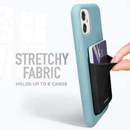 VANDEL Pocket – Stick-On Fabric Phone Wallet Stick On for Women, Cute Credit Card Holder for Phone Case, Back of Phone Fabric Sleeve for iPhone Pocket, Stretchy Wallet Phone Case - color: Cactus Print