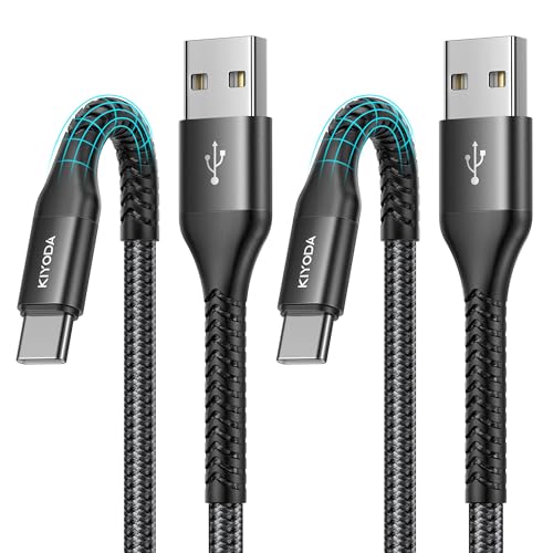 USB to USB C Cable 3A Fast Charging [2Pack 6FT], USB A to USB C Cable for CarPlay, Super Durable USB Type C iPhone Charger USBC Cord for iPhone 17/16/15/Pro Max, Samsung Galaxy S26 and More-Upgraded - color: Black, size: 6FT, style: USB A to USB C