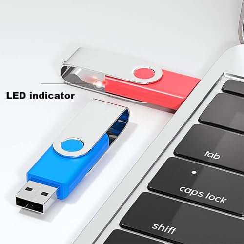 2 Pack 16GB USB Flash Drive USB 2.0 Thumb Drives Jump Drive Fold Storage Memory Stick Swivel Design - Black - size: 1 Count (Pack of 2), style: 16 GB