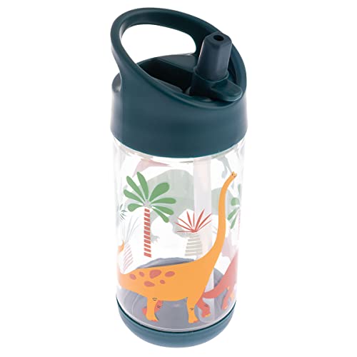 Stephen Joseph, Kids Flip Top Water Bottle, 10 oz Tritan BPA Free, Water Bottle for Girls & Boys, Back to School Flip Top Bottle, Blue Dino - color: Blue Dino