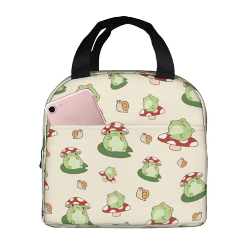 Frogs Lunch Bag Women Lunch Box for Women Mens Lunchbox for Work Office Picnic or Travel Cute Lunch Box Tote Bags for Gifts - color: lunch 4