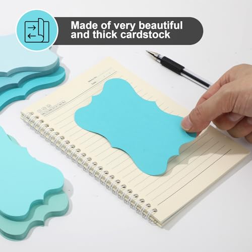 150 Pack Blue Index Cards 3x5 Pretty Blank Note Cards Aqua Cardstock Wedding Index Card Invitation Card Thank You Notes Cards For School Office Studying Kids Nursing Students - color: Blue