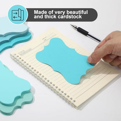 150 Pack Blue Index Cards 3x5 Pretty Blank Note Cards Aqua Cardstock Wedding Index Card Invitation Card Thank You Notes Cards For School Office Studying Kids Nursing Students - color: Blue