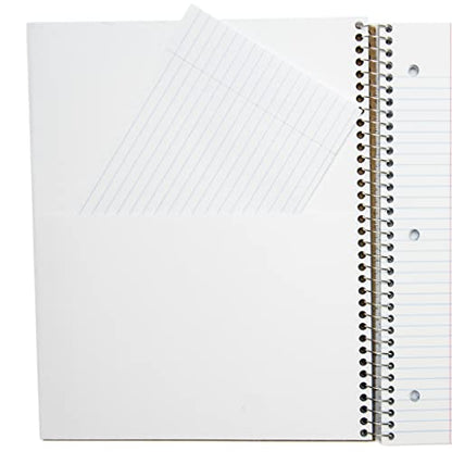 Top Flight Wired 5-Subject Wirebound Notebook with 8 Pockets, 160 Sheets, College Rule, 11 x 8.875 Inches, 1 Notebook, Cover May Vary (33182)