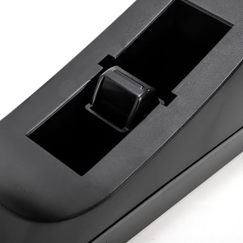 10 Pack Desktop Tape Dispenser, 1 Inch Core Tape Dispensers with 10 Rolls Invisible Tapes Refills, Non Skid Base Plastic Tapes Roll Dispenser Bulk for Desk Office Home School, 0.7 x 985 Inches