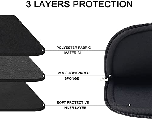Laptop Sleeve Case 13 Inch, Upgrade 14 inch Laptop Cover for Apple MacBook Pro 2022, Durable Notebook Cover Shockproof Protective Bag Compatible with MacBook Air/Pro Retina 13.3 Inch, Black - color: Black, size: 13.3 inch