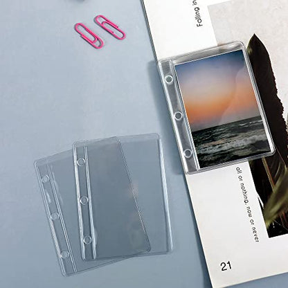 12 Pack Mini Size Clear Sheet Protectors 2.2 x 3.2 Inch Plastic Sleeves Page Protectors Top Loading Paper Protector for 3 Ring Binders, Acid-Free, Archival Safe for Documents and Photos - size: Mini
