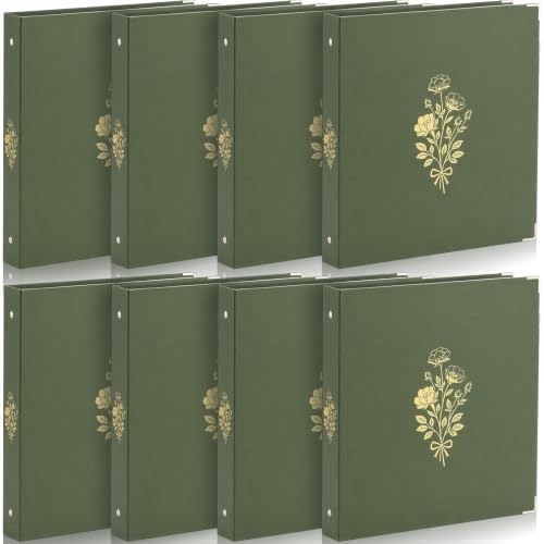 ReliThick 8 Pcs Aesthetic 3 Ring Binder 1 Inch Sturdy Cute Three Round Rings Binder Decoration for Letter Size Paper Organizer with 2 Pockets for Paperwork School Office Home Work Women Men(Cyan Blue) - color: Cyan Blue