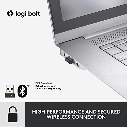 Logitech Signature MK650 Combo for Business Keyboard and Mouse - Graphite | Logi Bolt, Bluetooth, SmartWheel, globally certified, Windows, Mac, Chrome, Linux compatible, designed for business - color: Graphite, style: Combo w. Small Mouse