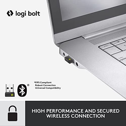 Logitech Signature MK650 Combo for Business Keyboard and Mouse - Graphite | Logi Bolt, Bluetooth, SmartWheel, globally certified, Windows, Mac, Chrome, Linux compatible, designed for business - color: Graphite, style: Combo w. Small Mouse