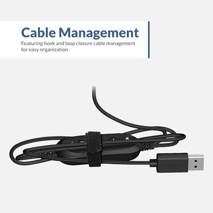 Cyber Acoustics Stereo USB Headset (AC-6012), Unidirectional Microphone with Flexible Boom for PC & Mac; In-line audio controls; Perfect for Classroom or Home - size: 1 Unit