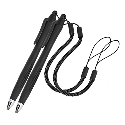 2 Pcs Portable Spring Rope Stylus Pen, Anti-Scratch with Stylus Tip Touch Pen for Touchscreen, high Sensitivity & Precision Capacitive, Stylus Pen for Drawing, Sketching and Note-Taking