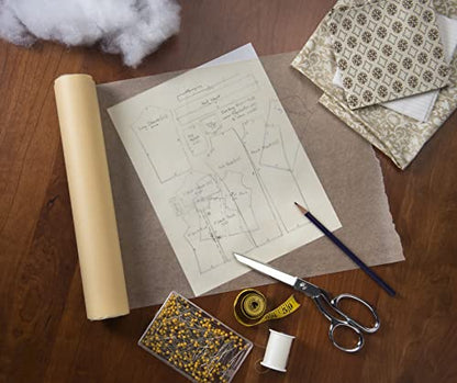 Bienfang Sketching & Tracing Paper Roll, Canary Yellow, 24 Inches x 50 Yards, Large - for Drawing, Trace, Sketch, Craft, Sewing Pattern