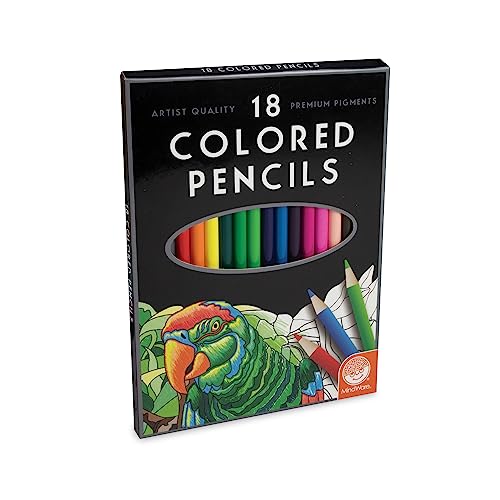 MindWare 18 Bright Colored Pencils Set | Colored Pencils Set. Includes pencils.