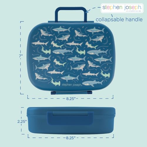 Stephen Joseph, Bento Box for Kids with 5-Compartment, Leak Proof Lid Lunch Box, BPA Free Bento Box for Ages 3-7, Toddler Lunch Box with Leak Proof Sauce Compartment, Farm - color: Farm