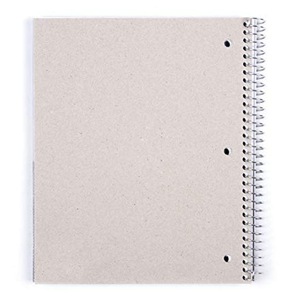 Mintra Office Durable Spiral Notebooks, 3 Subject (aBlack, Blue, Red, Wide Ruled 3pk) - color: aBlack, Blue, Red, size: Wide Ruled 3pk